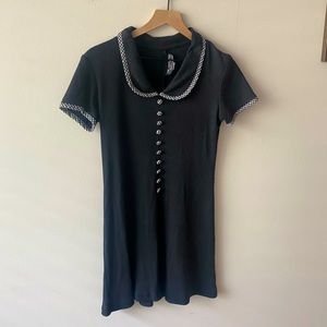 Vintage 80s Collared Mini Dress